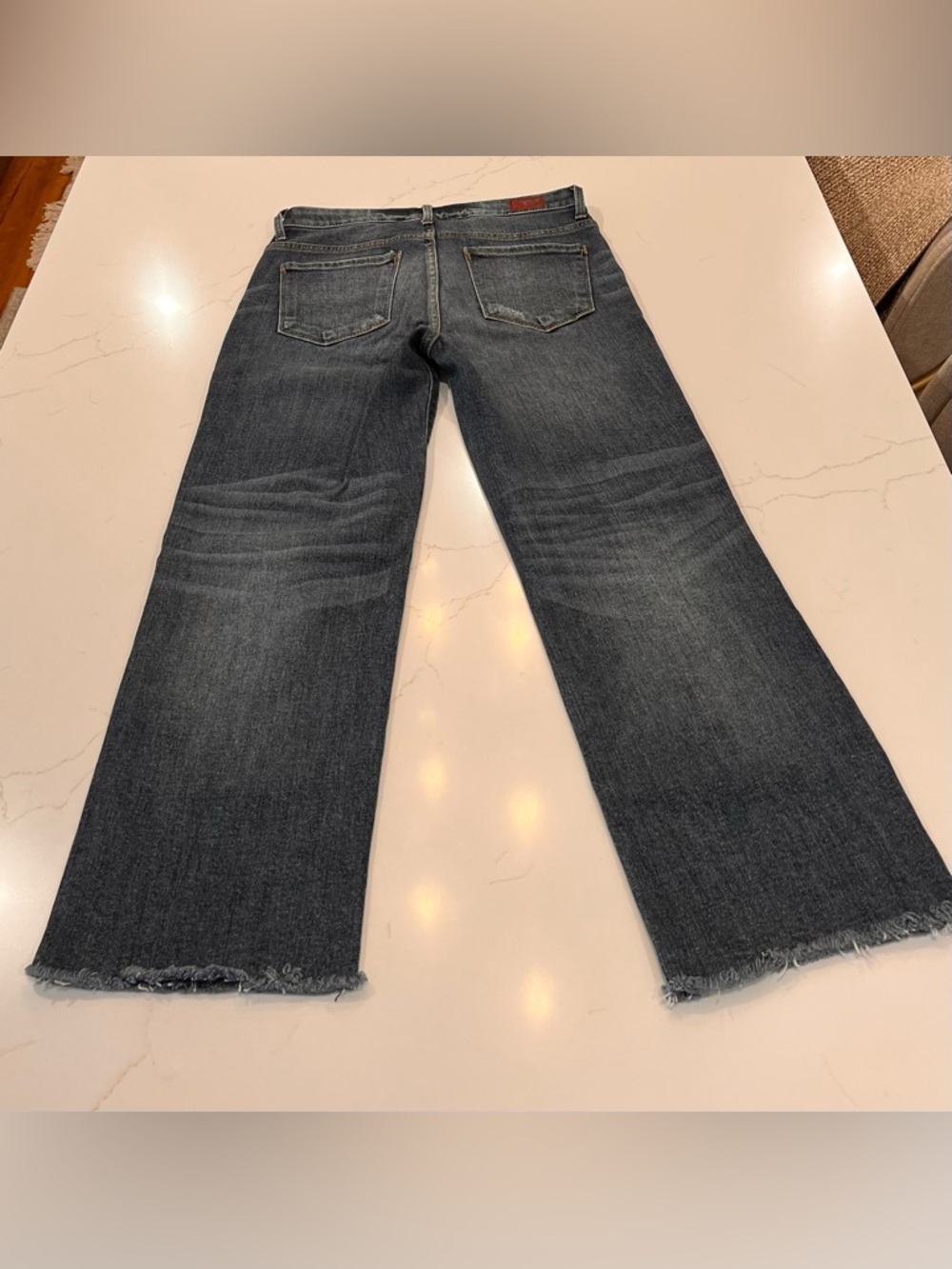 Whetherly James Distressed High Waist Button Fly Wide Leg Jeans | 4 - Picture 5 of 13
